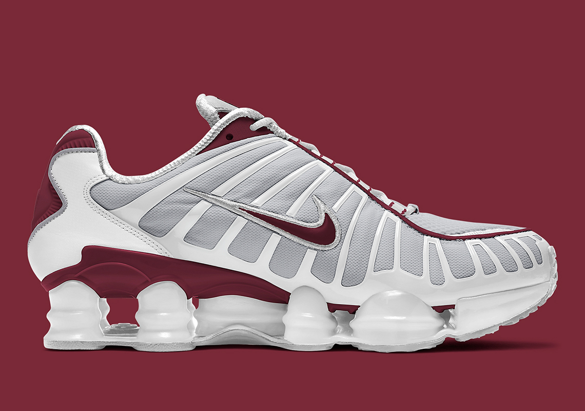 Nike Shox Tl Grey Burgundy Av3595 103 2