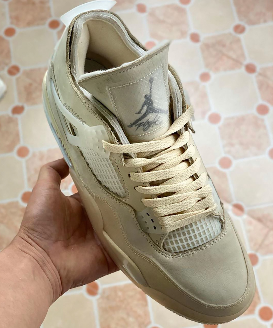 Off White Air Jordan 4 Sail Cv9388 100 1