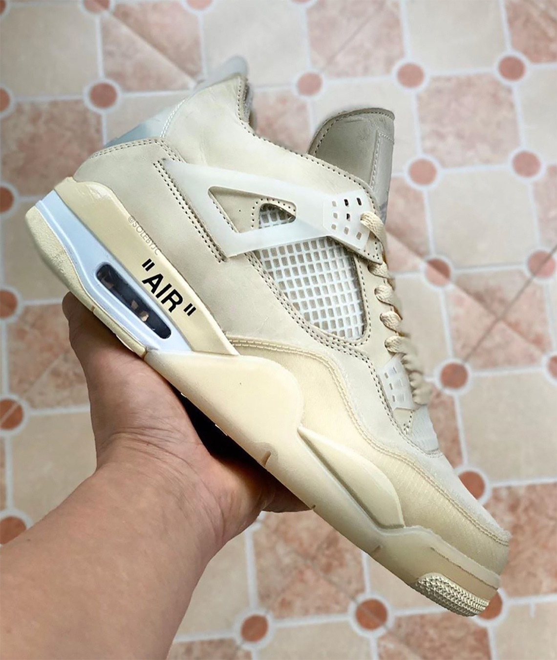 Off White Air Jordan 4 Sail Cv9388 100 2