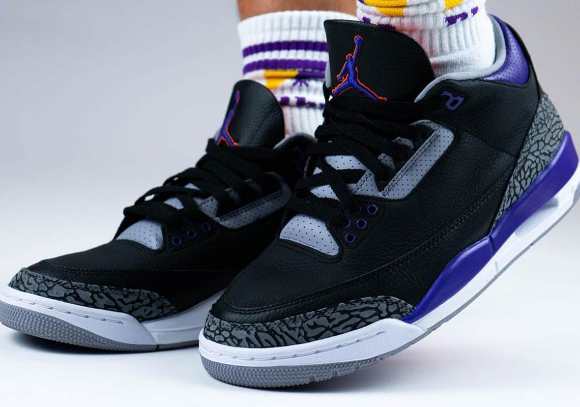 On-Foot Look At The Air Jordan 3 "Court Purple"