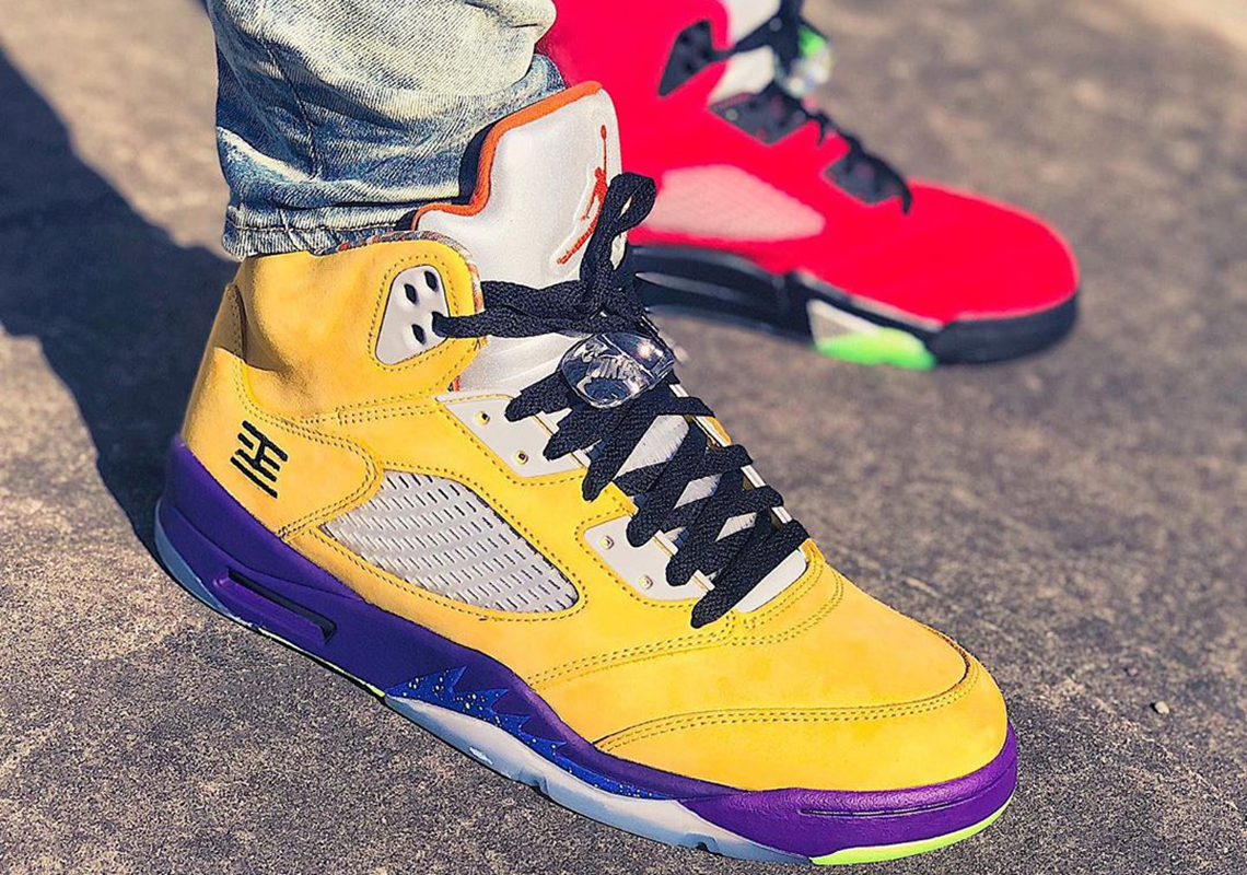 On-Foot Look At The "What The" Air Jordan 5