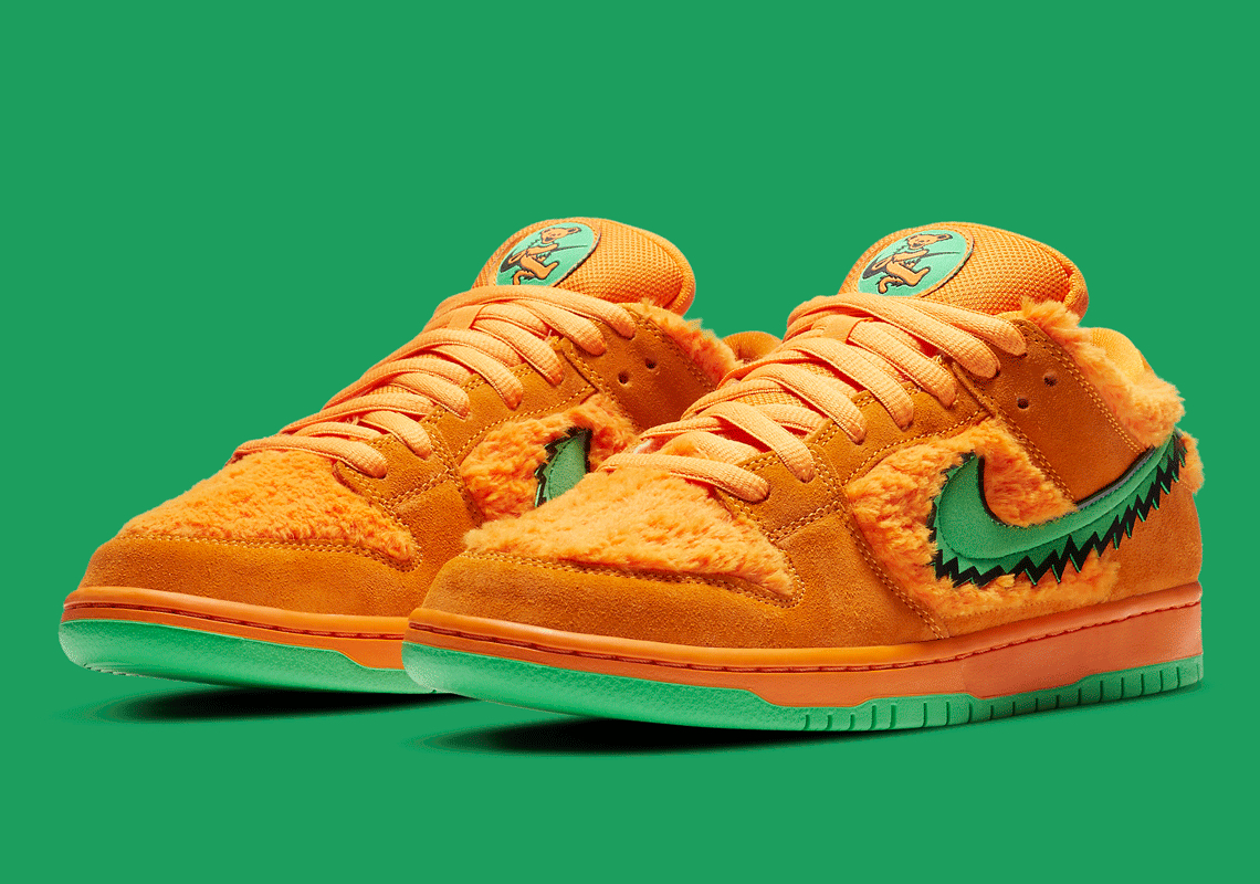 Official Images Of The Grateful Dead x Nike SB Dunk Low "Orange Bear" Appear