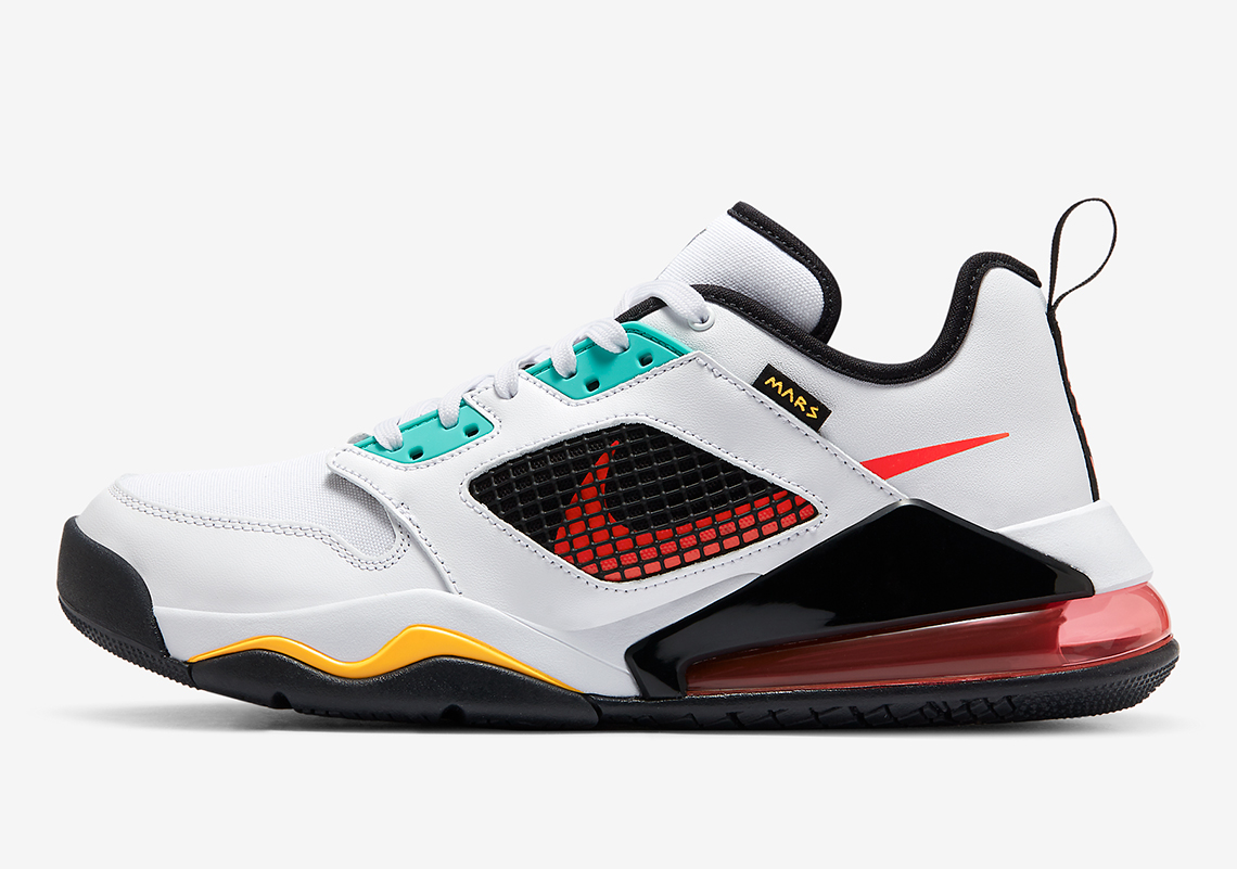 The Jordan Mars 270 Low Mixes In Laser Orange With Other Tropical Tones