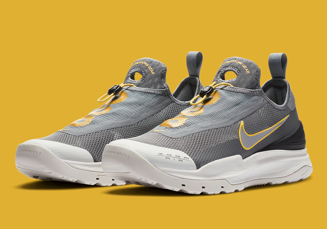 The Nike ACG Zoom AO Appears In A Grey And Yellow Mix