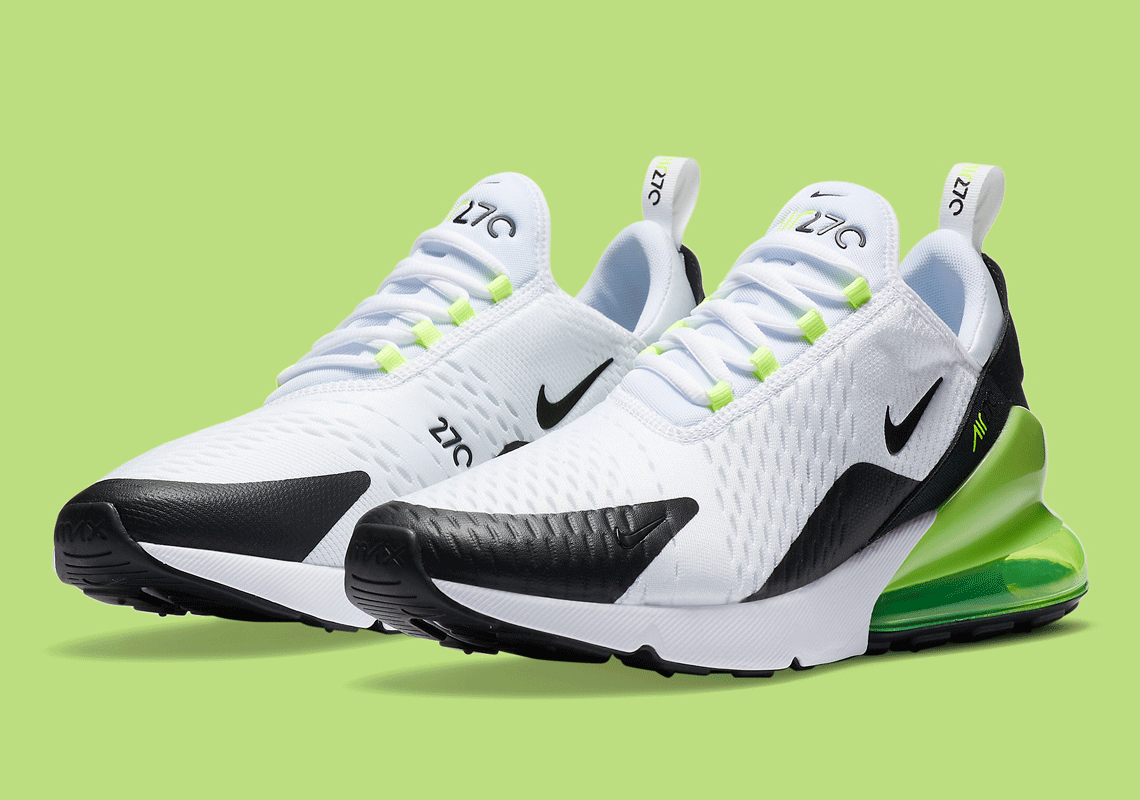 The Nike Air Max 270 Is Arriving Soon In The Simple White, Black, and Volt