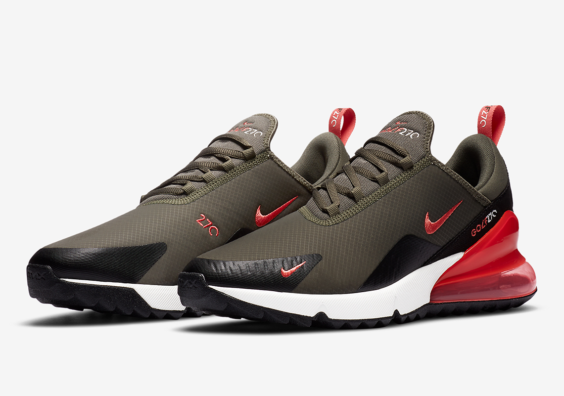 The Nike Air Max 270 Golf Shoe Appears In Hunter Ready Colors