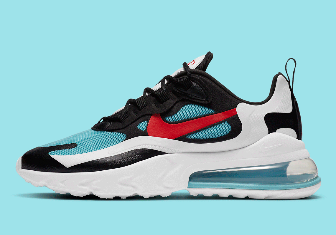 Nike Women's Seasonal Pairing Of Bleached Aqua And Chile Red Hits The Air Max 270 React