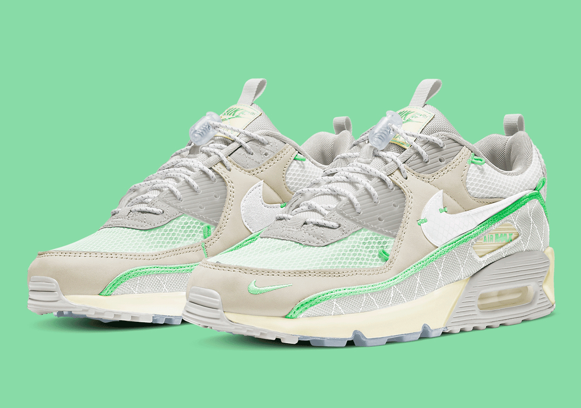 Nike's Climbing-Ready Air Max 90 Appears In Sail And Neon Green