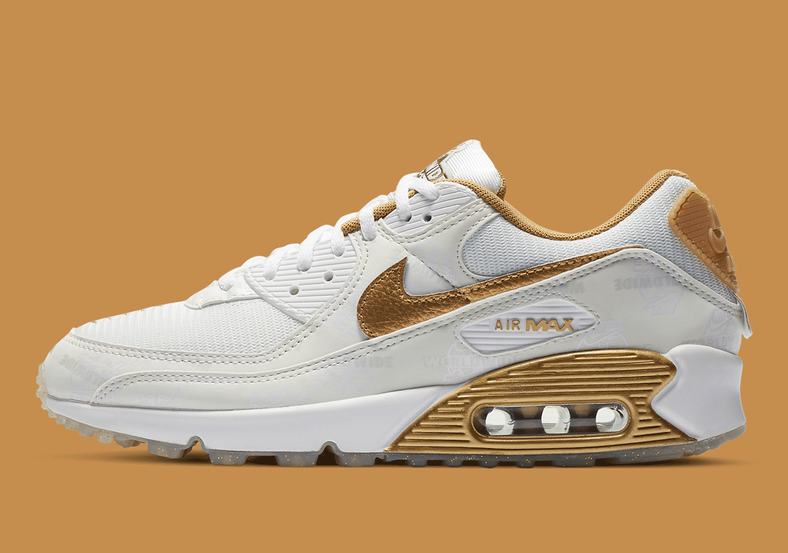 Nike Air Max 90 Worldwide Pack Gold Da1342 170 5