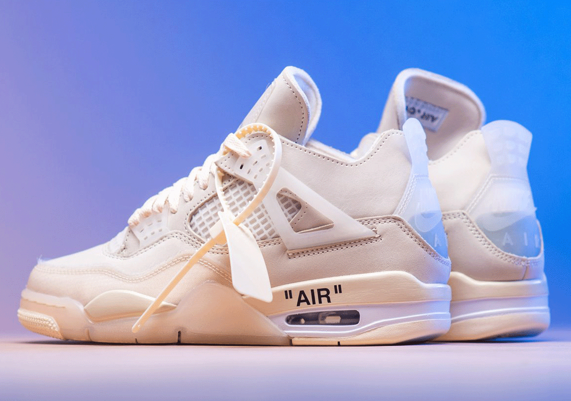 Off White Air Jordan 4 Sail Cv9388 100 2