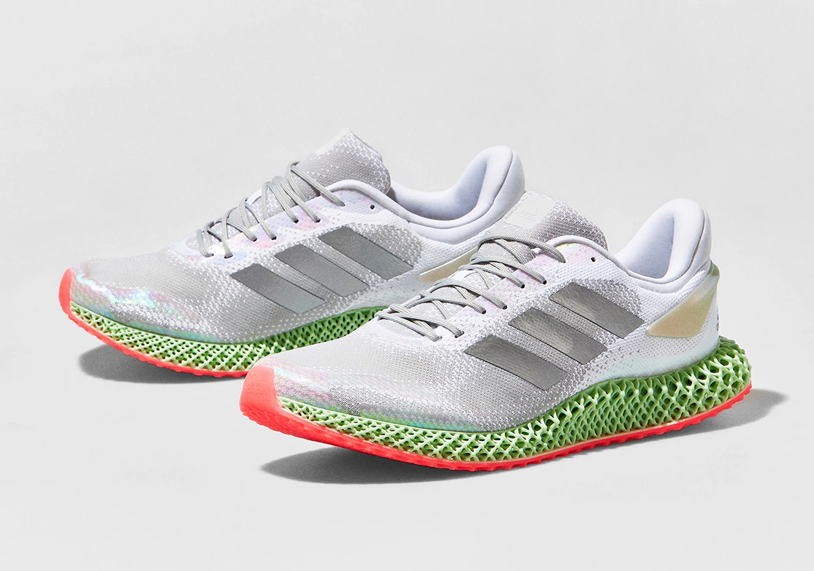 The adidas 4D Run 1.0 Pairs Aero Green With Signature Pink