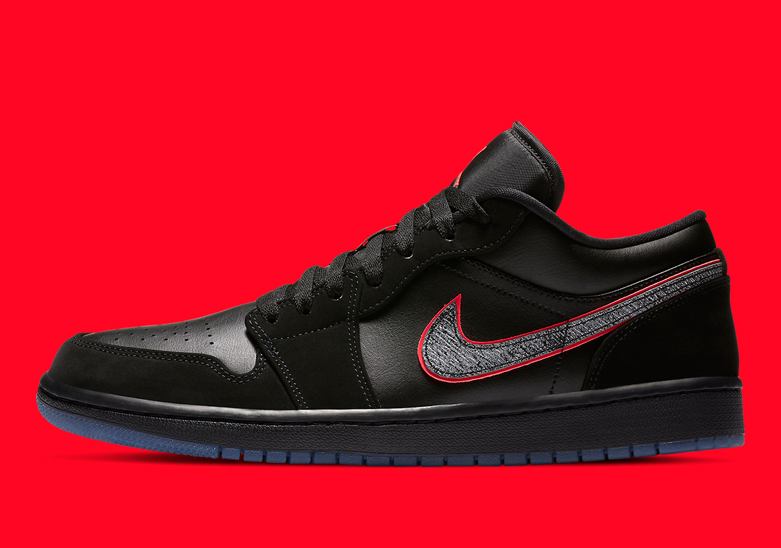 Air Jordan 1 Low Black Red Orbit Ck3022 0061 1