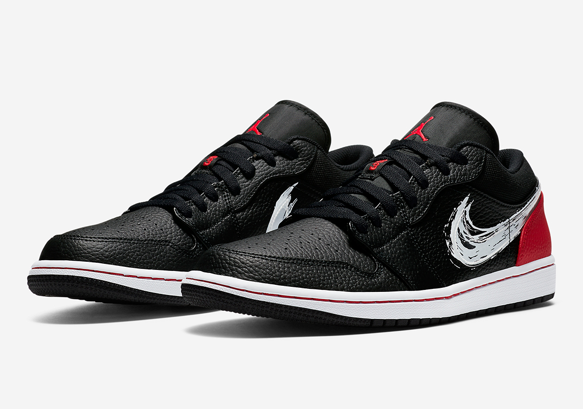 Air Jordan 1 Low Brushstroke Da4659 001 5