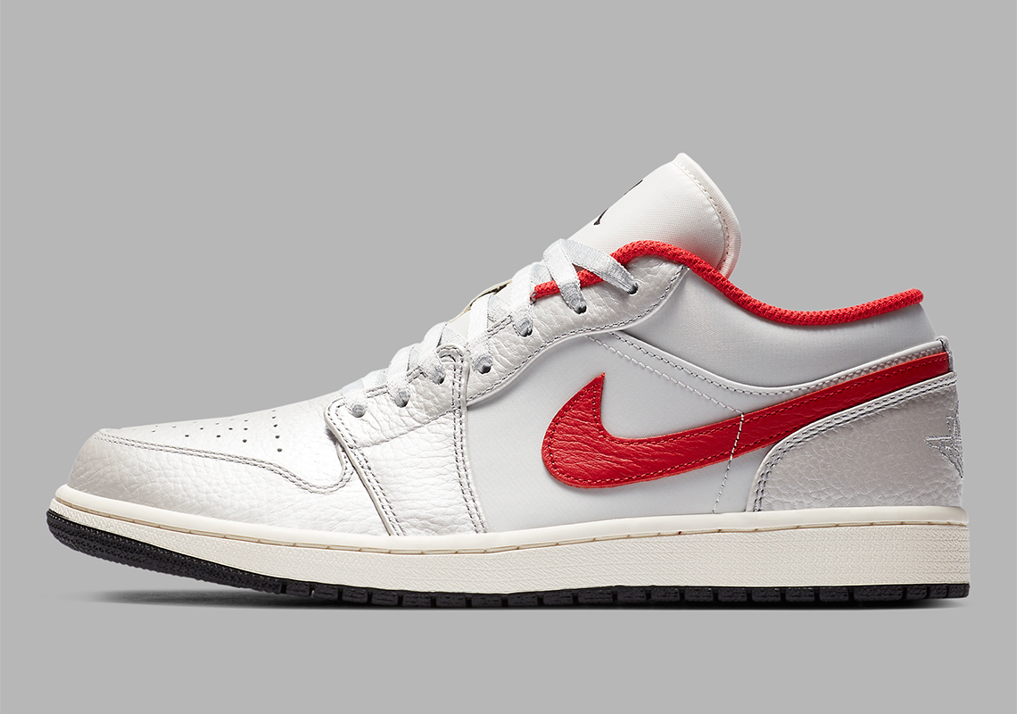 Air Jordan 1 Low White Red Da4668 001 3