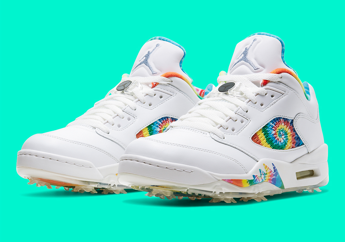 The Air Jordan 5 Golf Gets A Groovy Tie-Dye Treatment