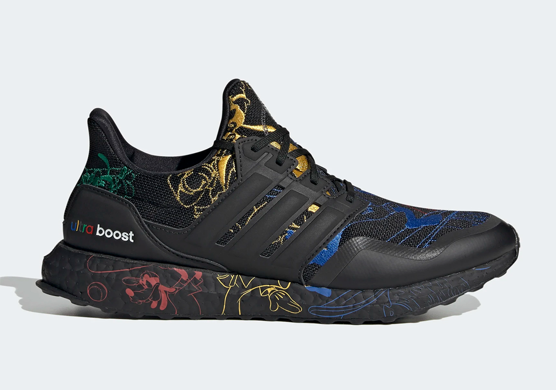 Disney Adidas Ultra Boost Goofy Black Fv6050 2