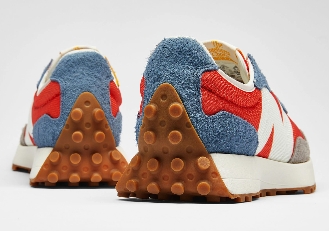 New Balance 327 Orange Blue 3