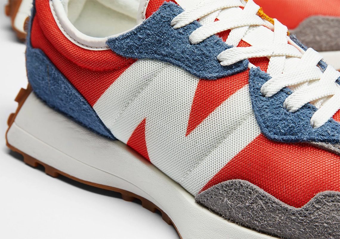 New Balance 327 Orange Blue 6