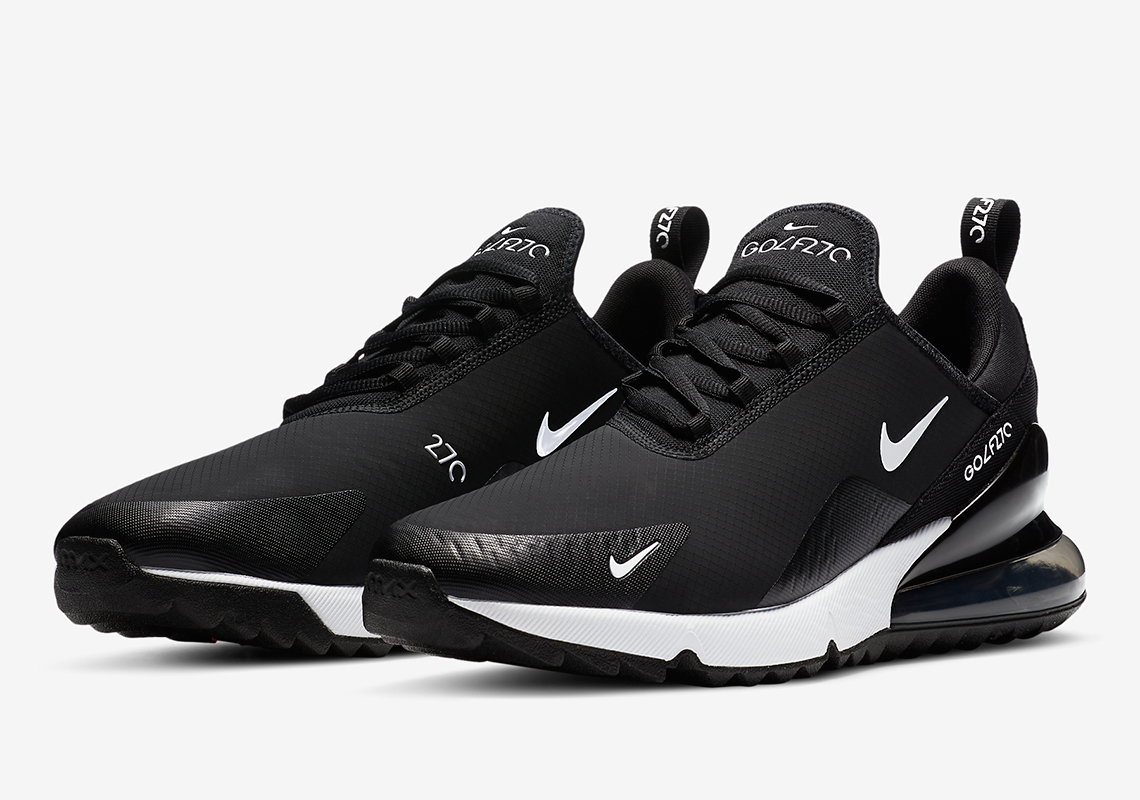 The Nike Air Max 270 Golf Offered In Simple Black And White