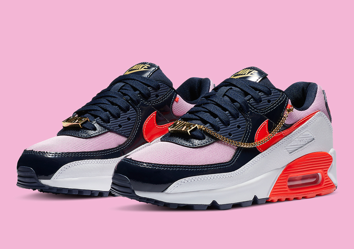 Nike Women's "Cuban Link" Pack Extends With Patent Leather Air Max 90s