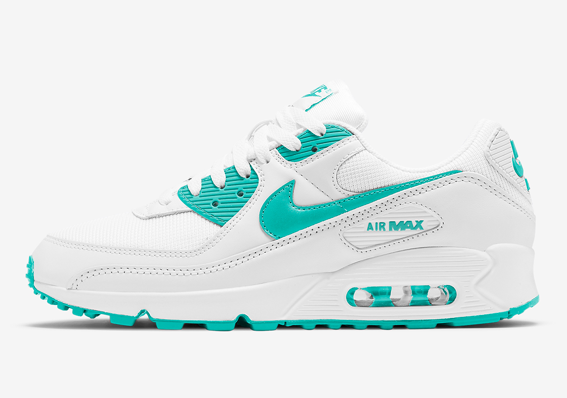 Nike Air Max 90 White Persian Green Ct1028 102 1