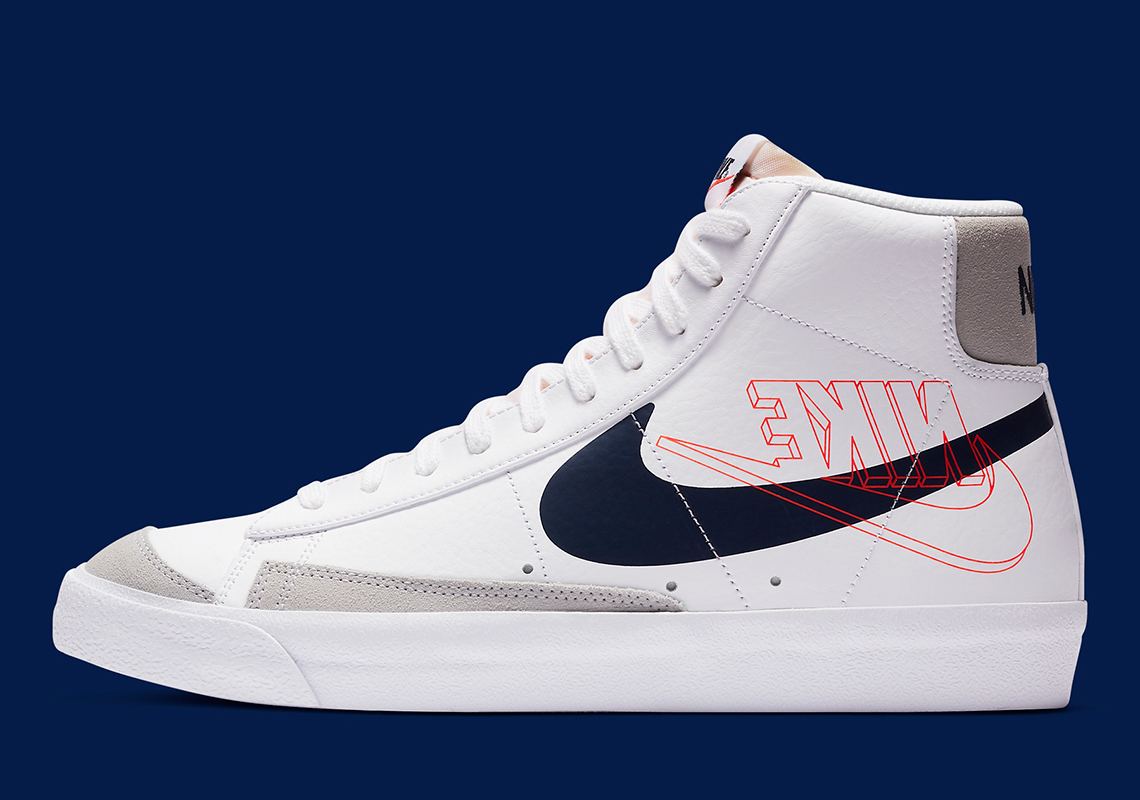 The Backwards Logo Returns On The Nike Blazer Mid '77 In White