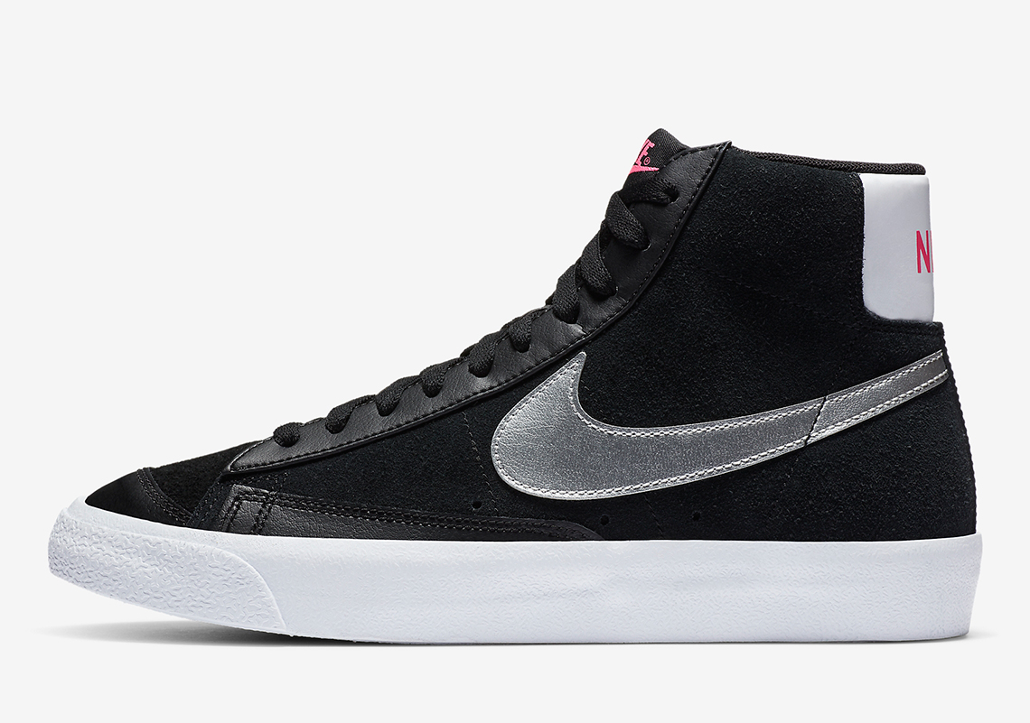 Nike Blazer Mid 77 Black Silver Da4283 001 1