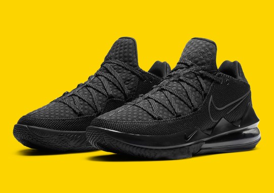 The Nike LeBron 17 Low Gets A Triple Black Treatment