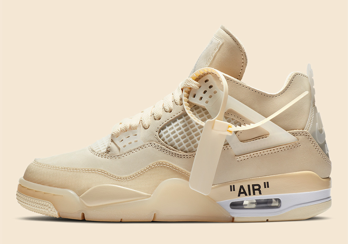 Where To Buy The Off-White x Air Jordan 4 WMNS “Sail”