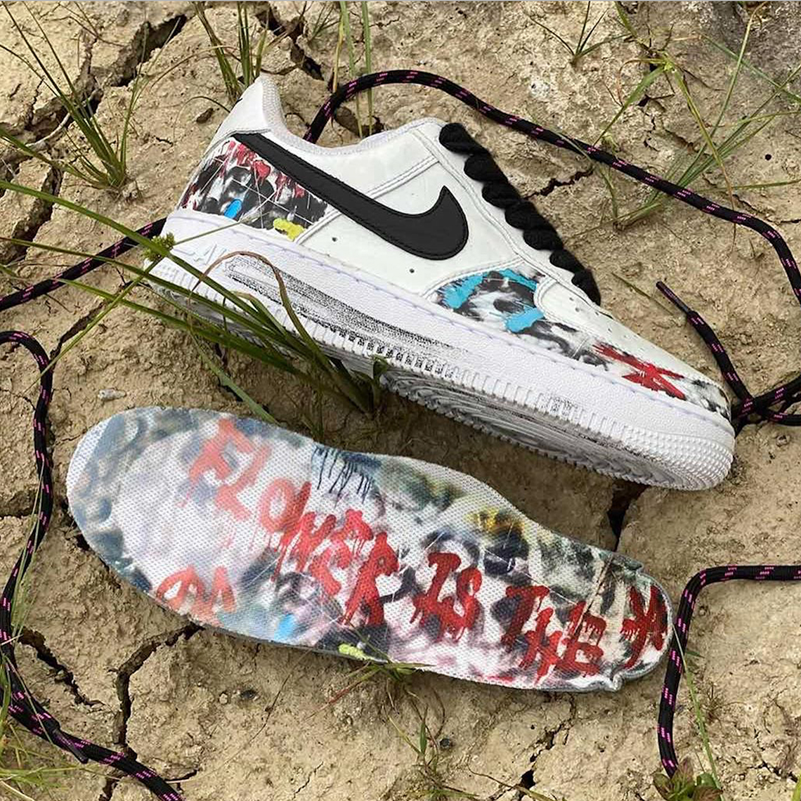 Peaceminusone Nike Air Force 1 White Black September 2020 5