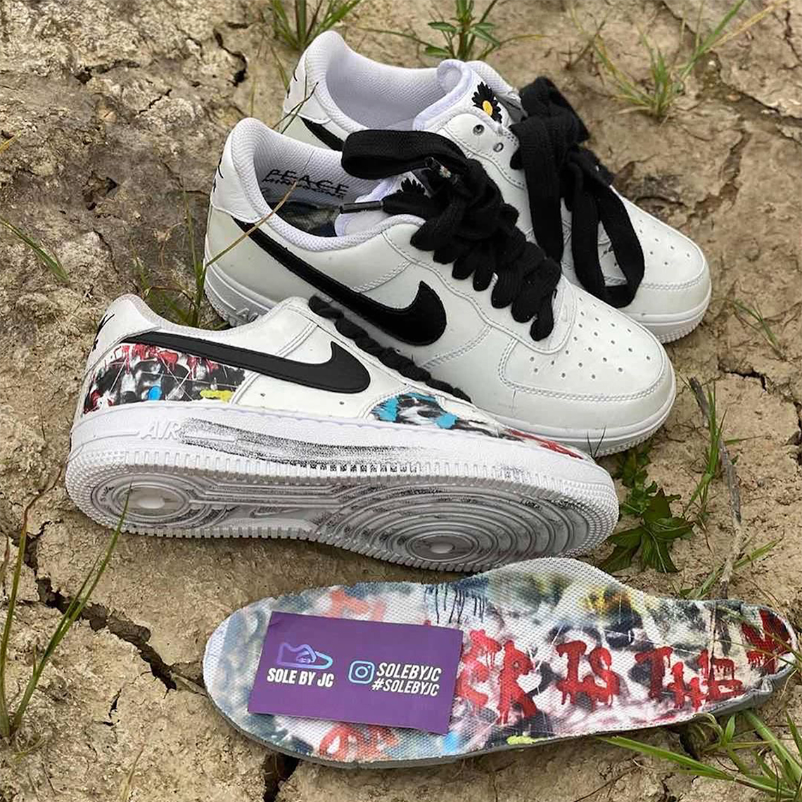 Peaceminusone Nike Air Force 1 White Black September 2020 7