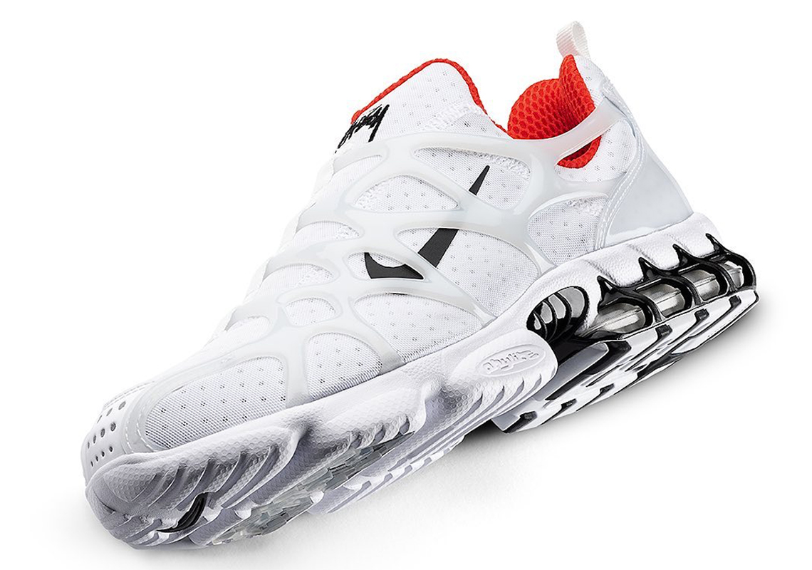 Stussy Nike Air Zoom Kukini White Red 1