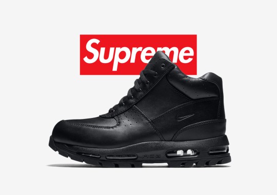 Supreme Is Giving The Nike Air Max Goadome Boot A Spin This Winter