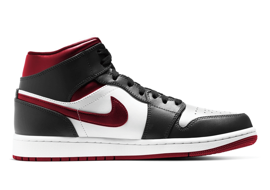 Air Jordan 1 Mid Black Red 2020 2