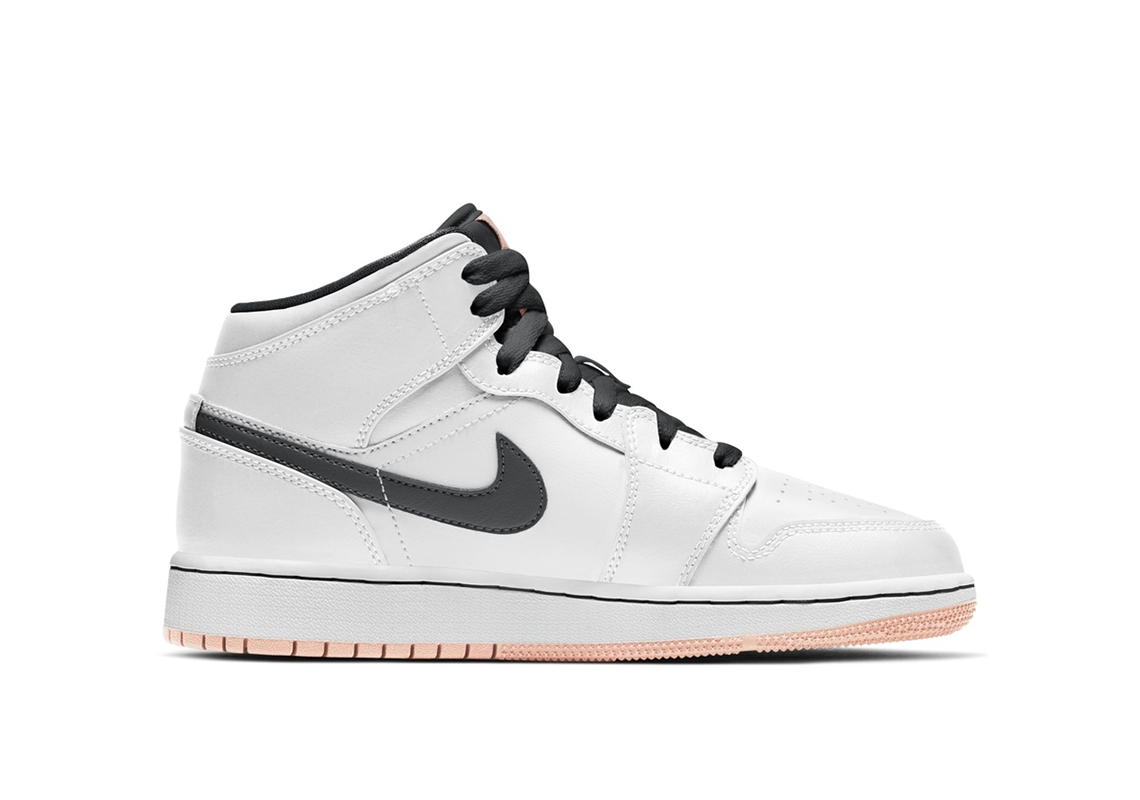 Air Jordan 1 Mid White Pink Release Info 3