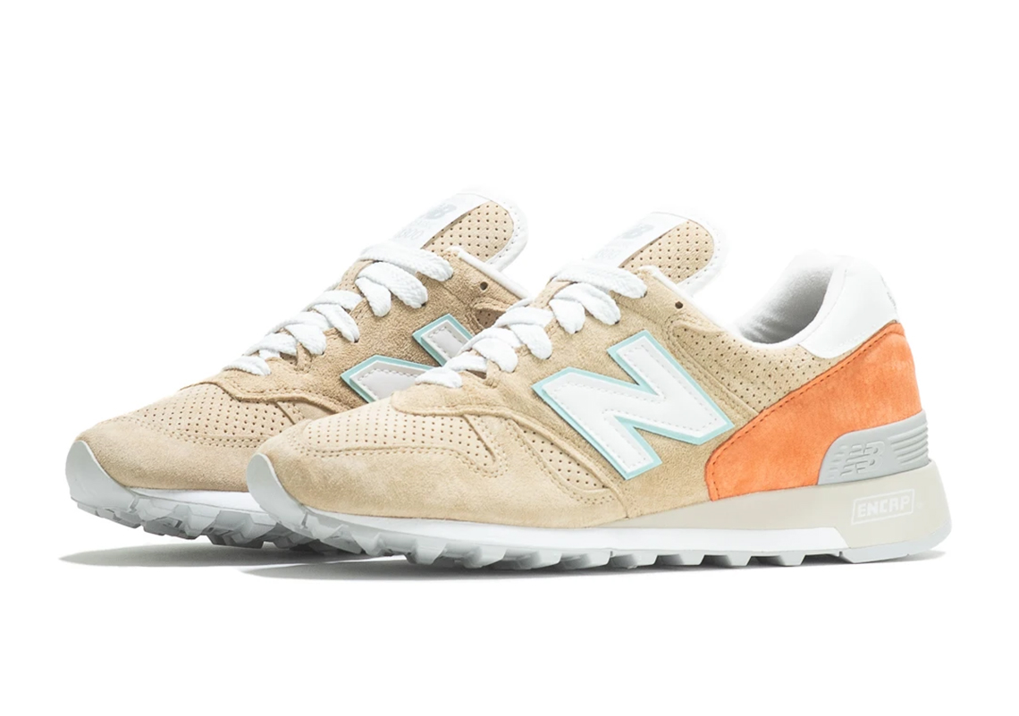 The New Balance 1300 Appears In Tan And Orange Mix