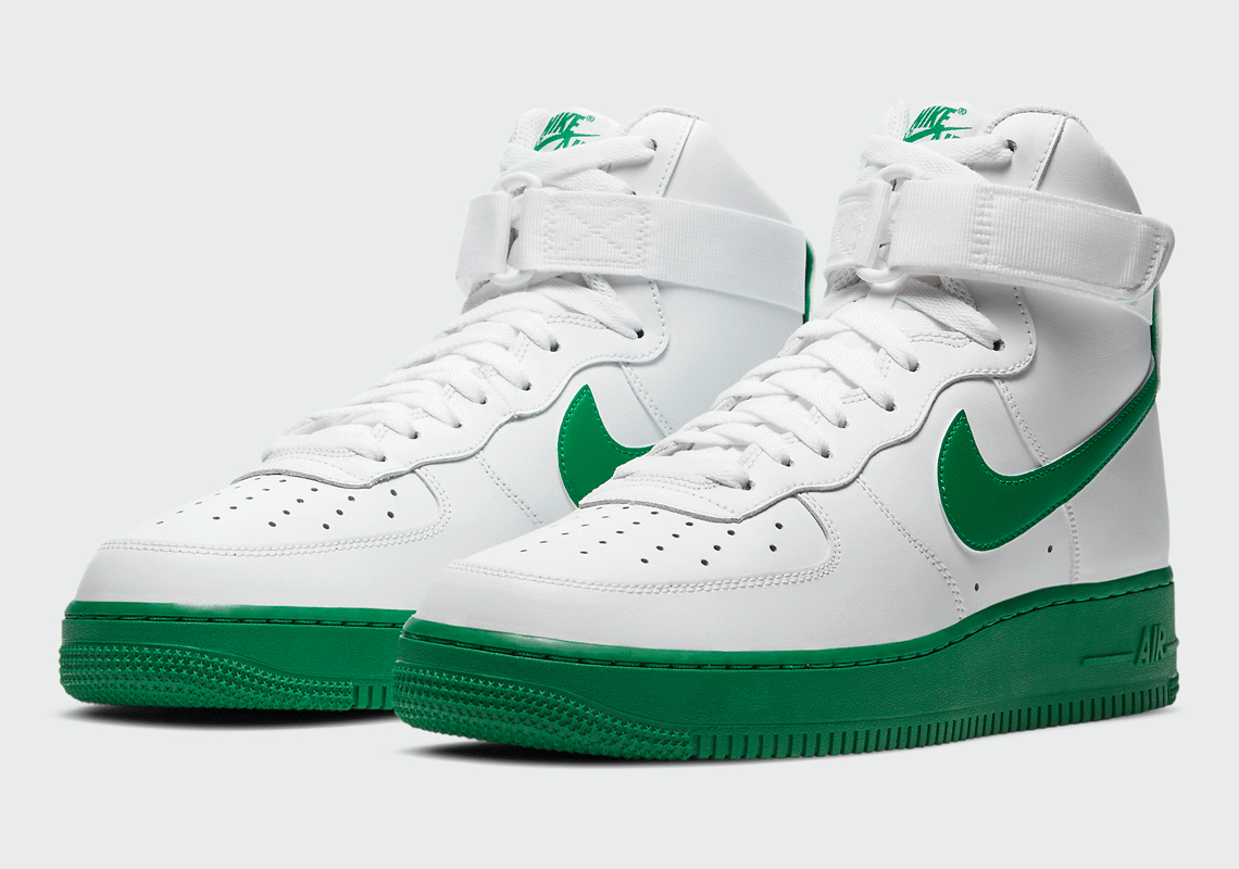 The Nike Air Force 1 High Gets A Solid Green Sole