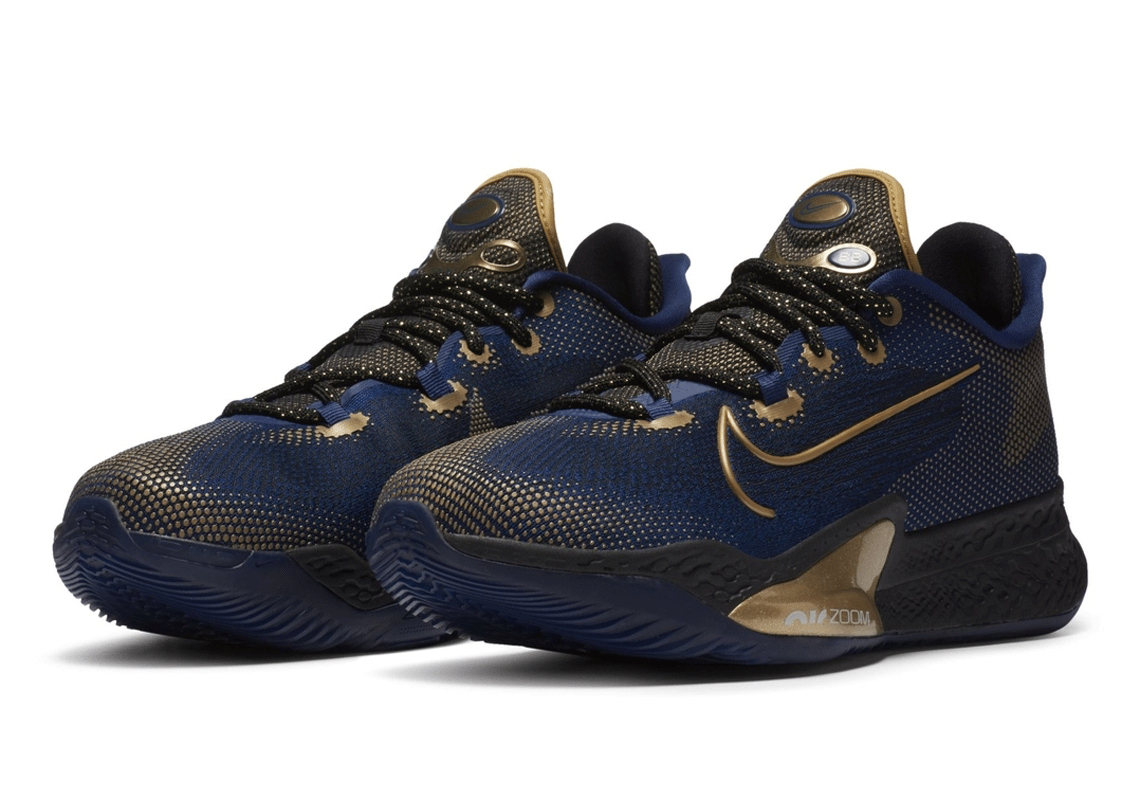 Nike Air Zoom Bb Nxt Navy Gold 1