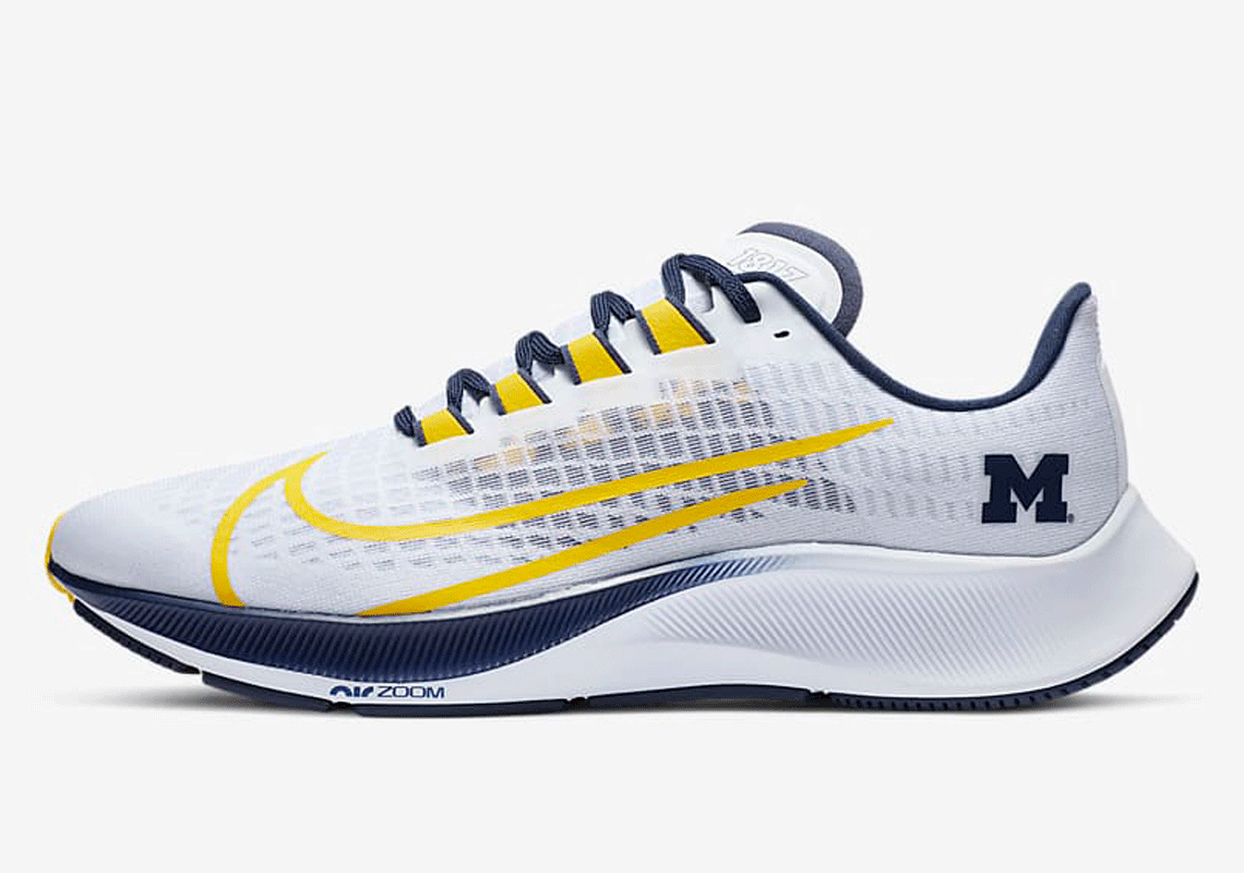 Nike College Zoom Pegasus 37 Michigan Cz5384 100 3