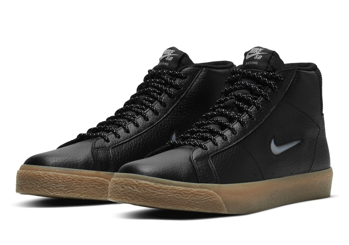 Nike Sb Zoom Blazer Mid Black Gum Brown 1