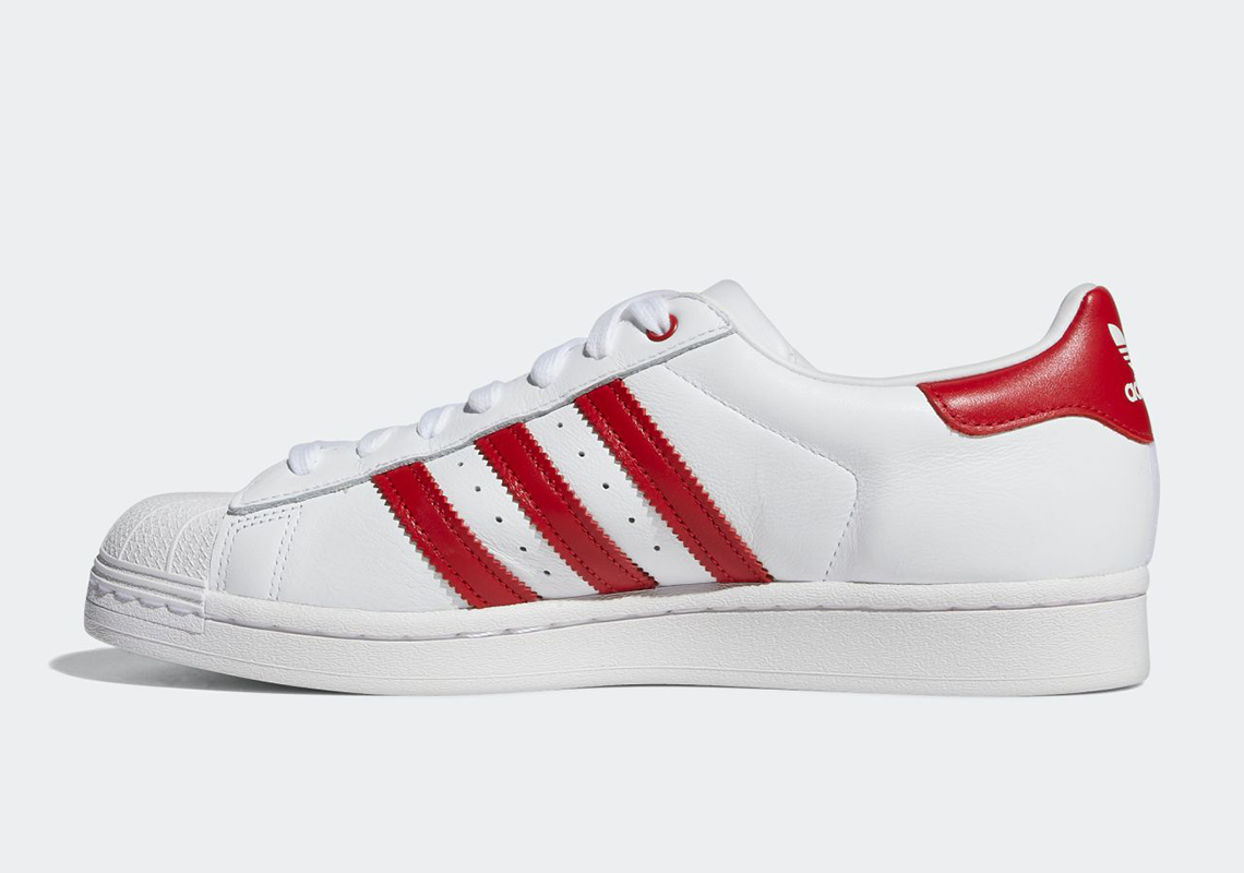 Adidas Superstar Velcro White Red Fy3117 6