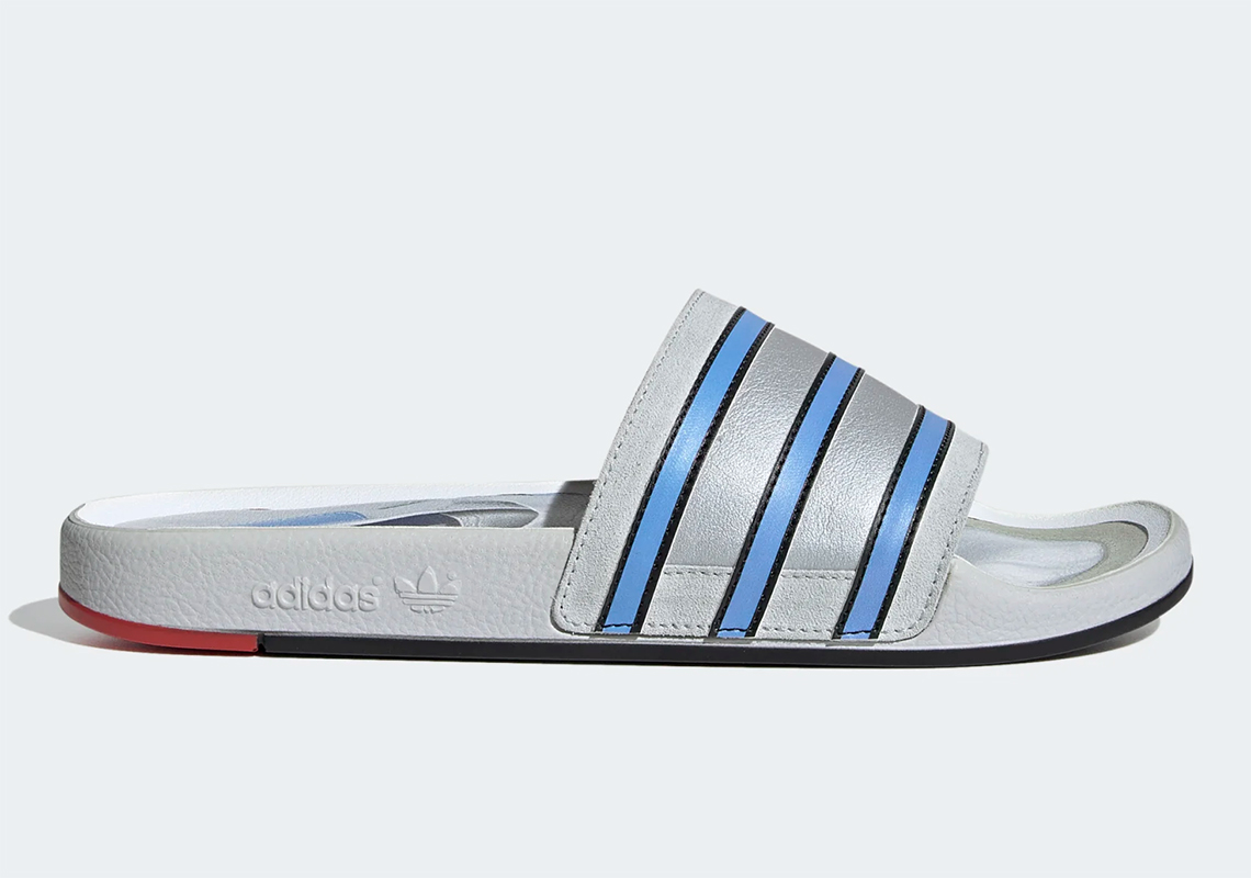 Adidas Adilette Slide Micropacer Silver Fx4410 1