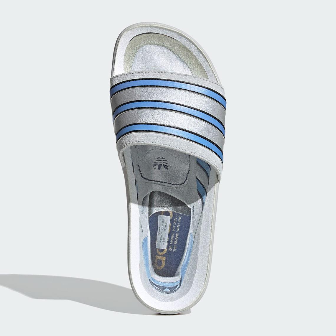 Adidas Adilette Slide Micropacer Silver Fx4410 2