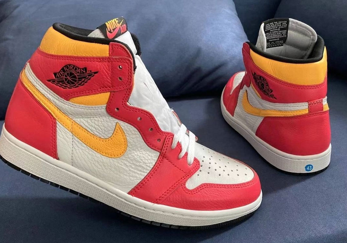 An Air Jordan Retro 1 High OG "Light Fusion Red" Is Expected Spring 2021