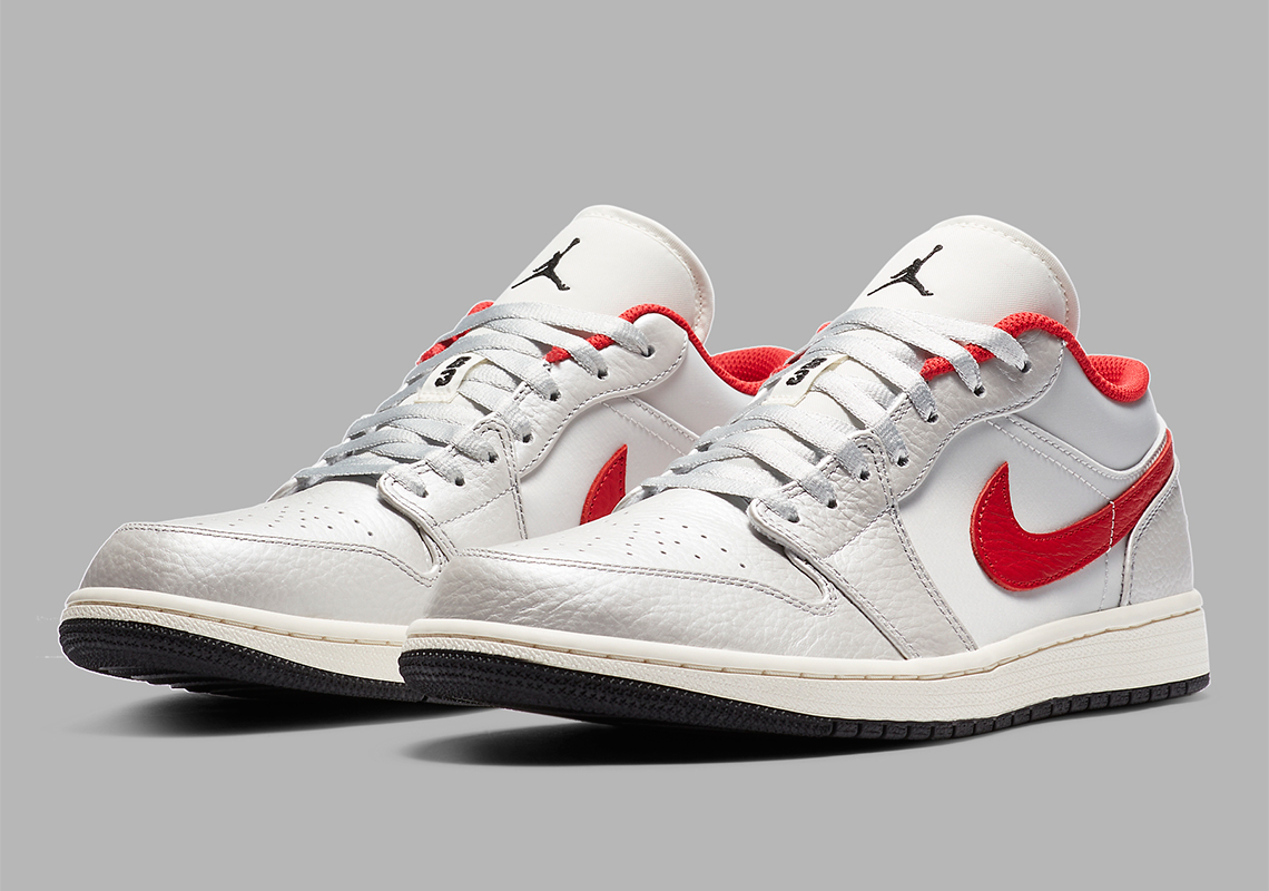 Air Jordan 1 Low White Red Da4668 001 1