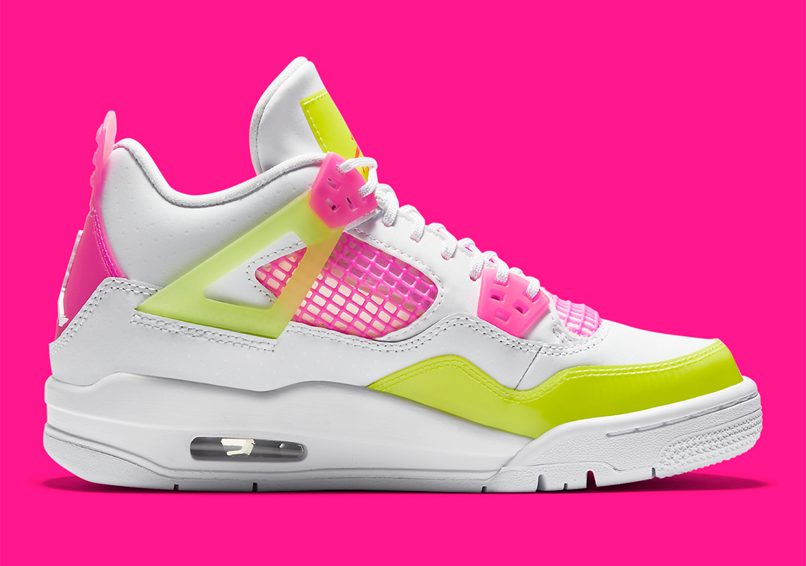 Air Jordan 4 Gs White Lemon Venom Pink Blast Cv7808 100 Release Date 6