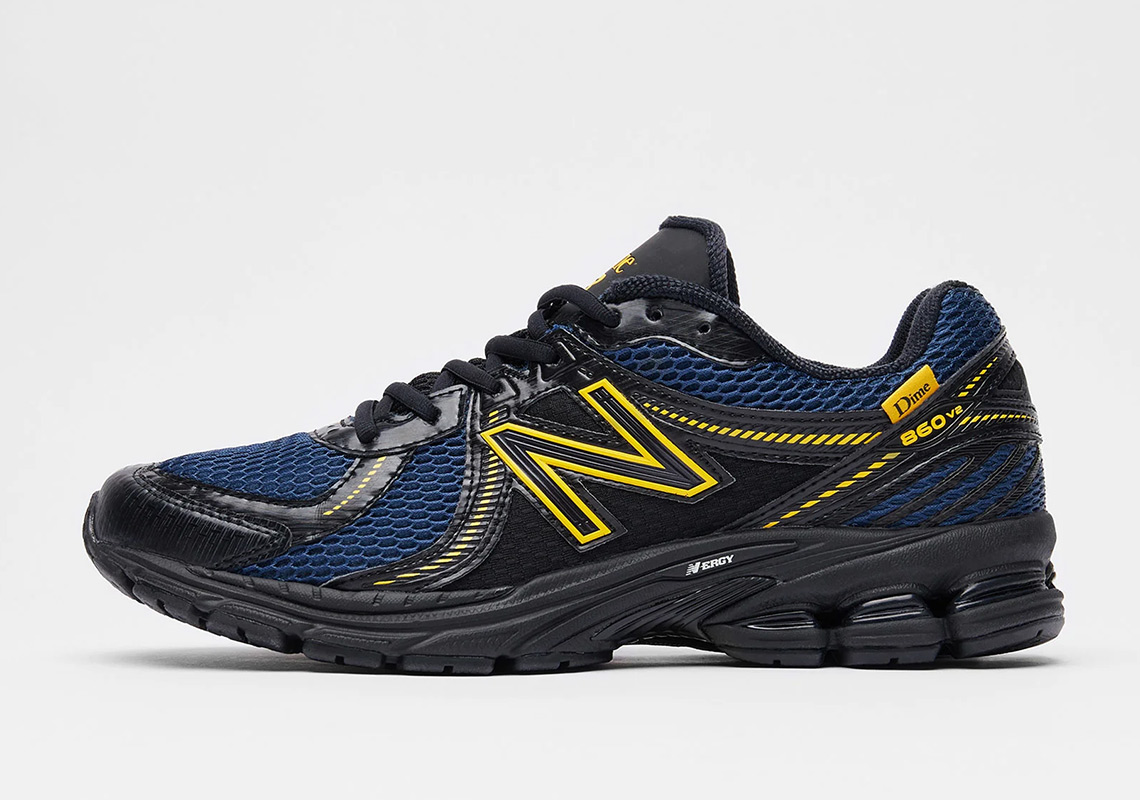 Dime New Balance 860 V2 Navy Yellow Black 2