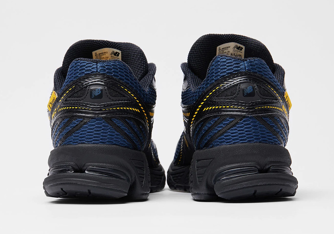 Dime New Balance 860 V2 Navy Yellow Black 4