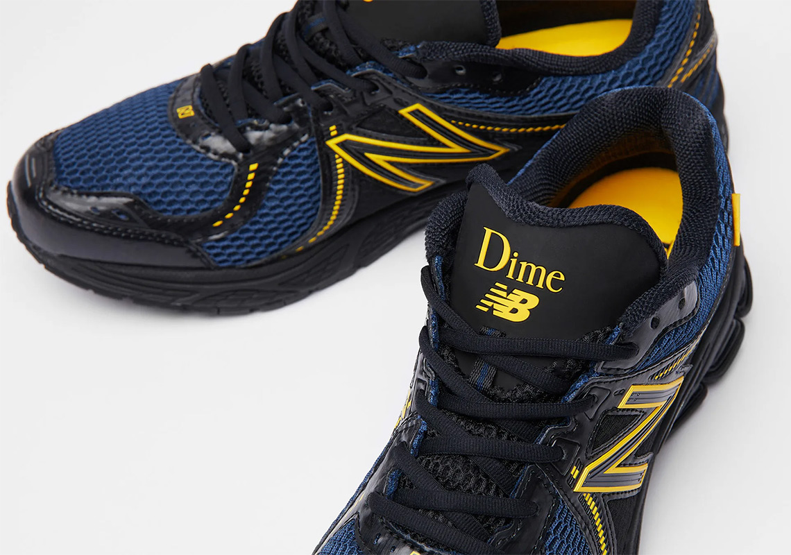 Dime New Balance 860 V2 Navy Yellow Black 5