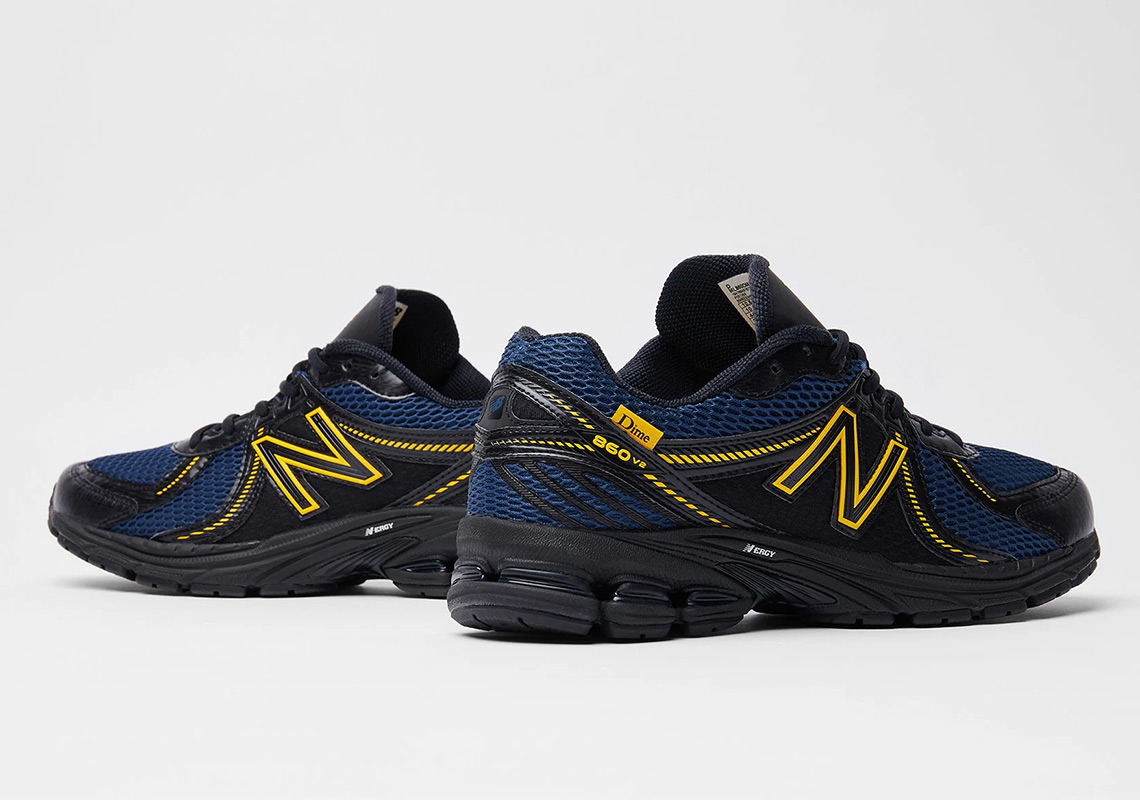 Dime New Balance 860 V2 Navy Yellow Black 6